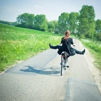 cykel i naturen