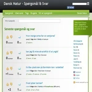 Skærmbillede af webside