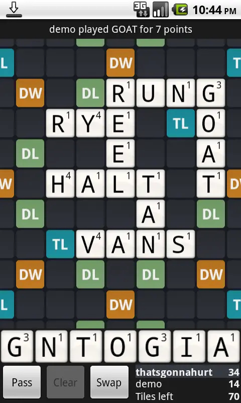 Wordfeud-spillebræt